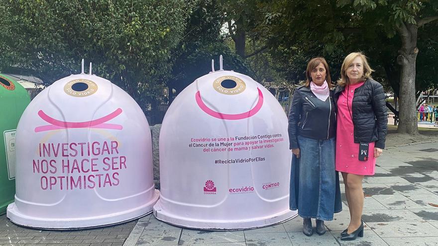 Vidrio contra el cáncer de mama: Mieres participa en una campaña para recaudar fondos para investigación