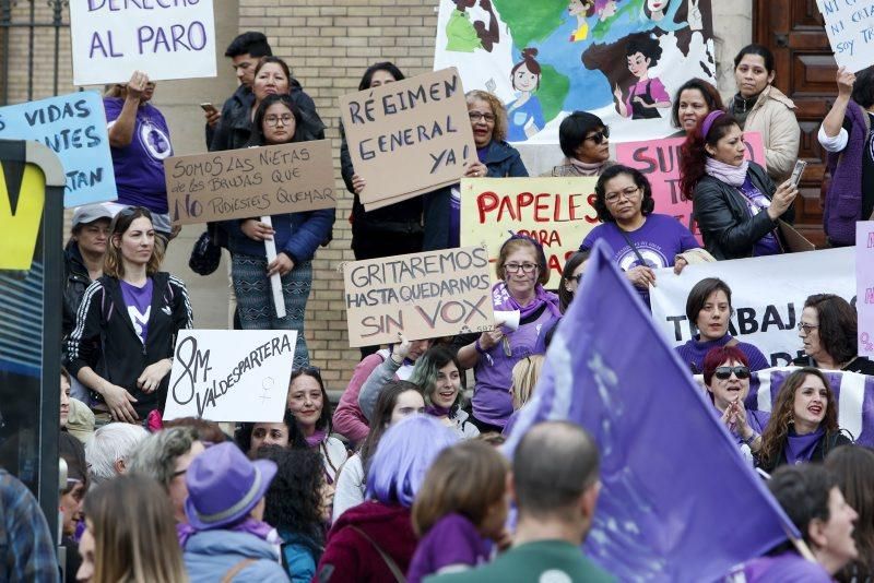 Fotogalería del 8-M en Zaragoza