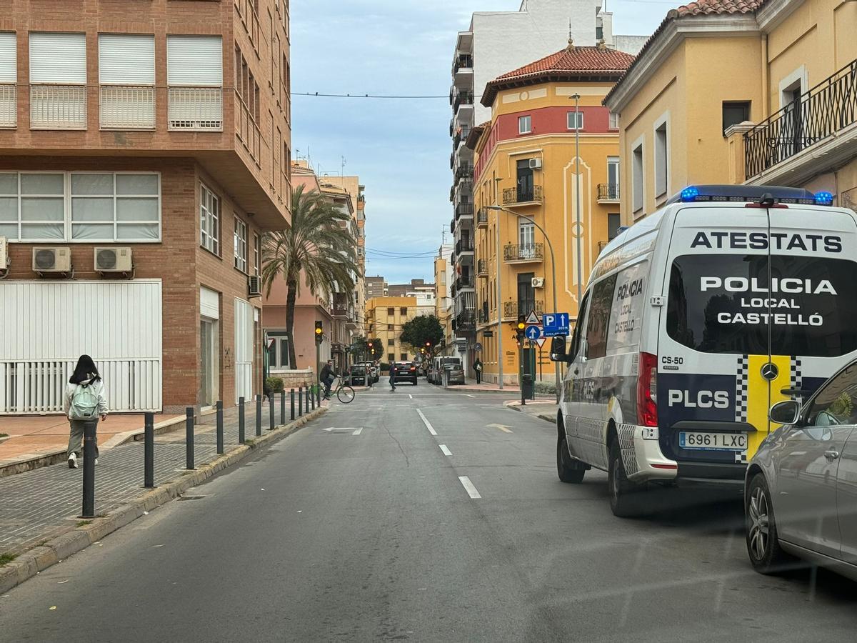 Imagen del punto en el que se ha producido el accidente este domingo en Castelló.