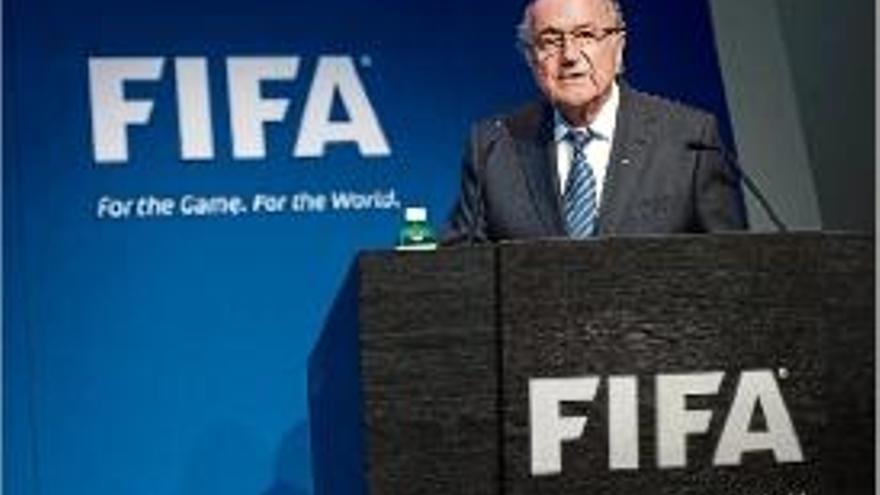 L&#039;encara màxim dirigent de la FIFA va fer ahir una roda de premsa.