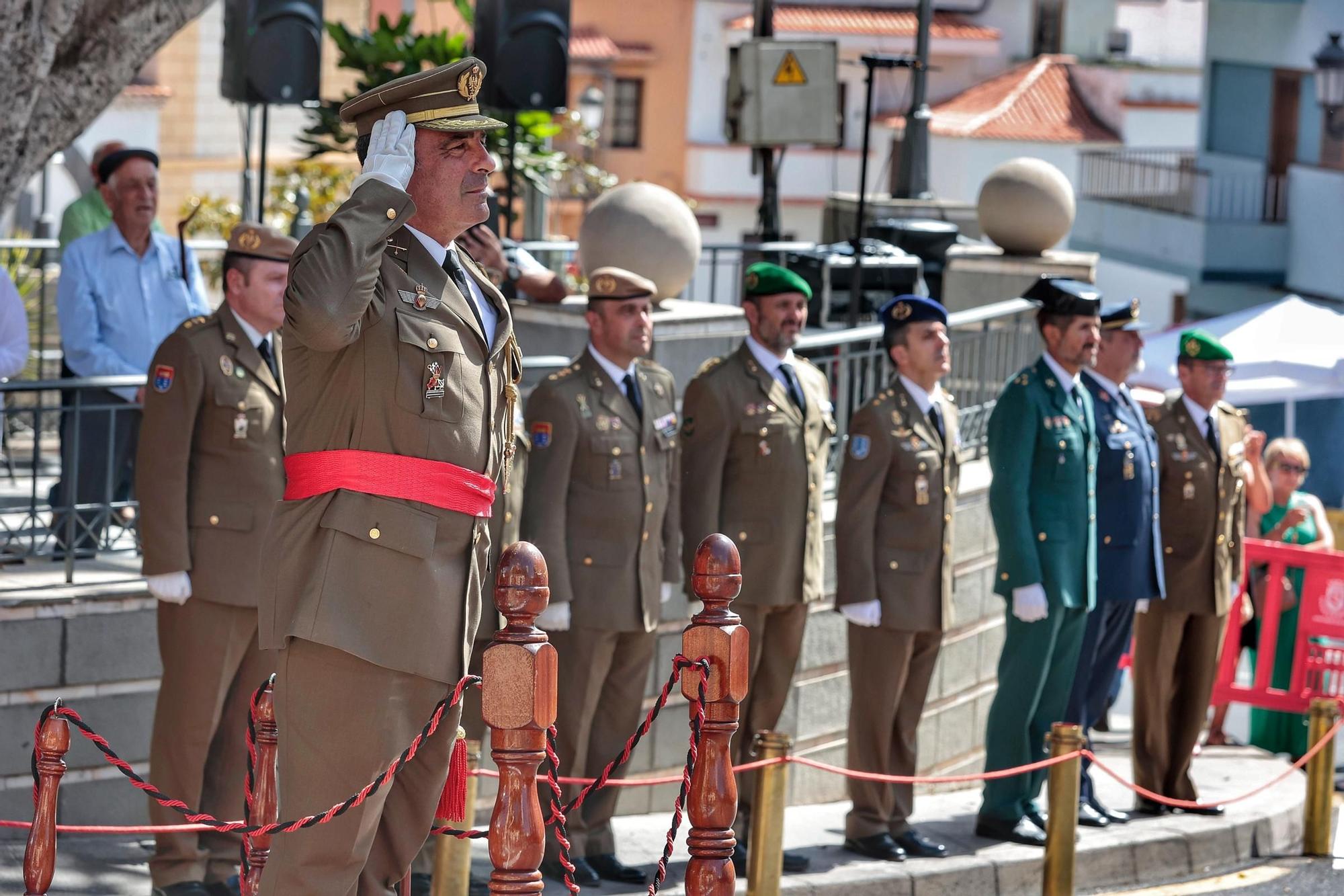 Acto de la bandera de la Fiesta Nacional en Arafo