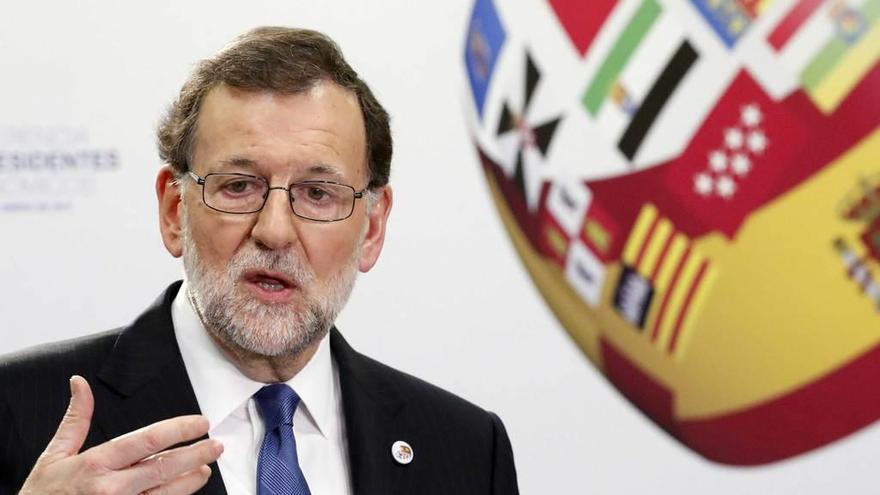 Rajoy, durante la rueda de prensa posterior a la Conferencia de Presidentes Autonómicos.