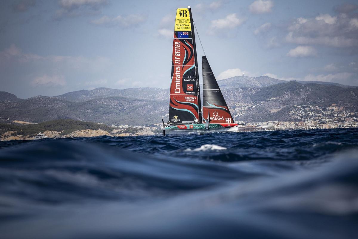 La Copa América de vela iza las velas en Vilanova i la Geltrú