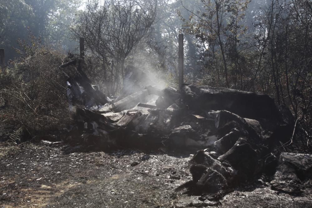 El combate contra el fuego, en Mondariz