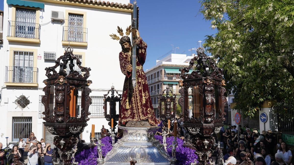 Estación de penitencia de la cofradía del Nazareno la pasada Semana Santa.