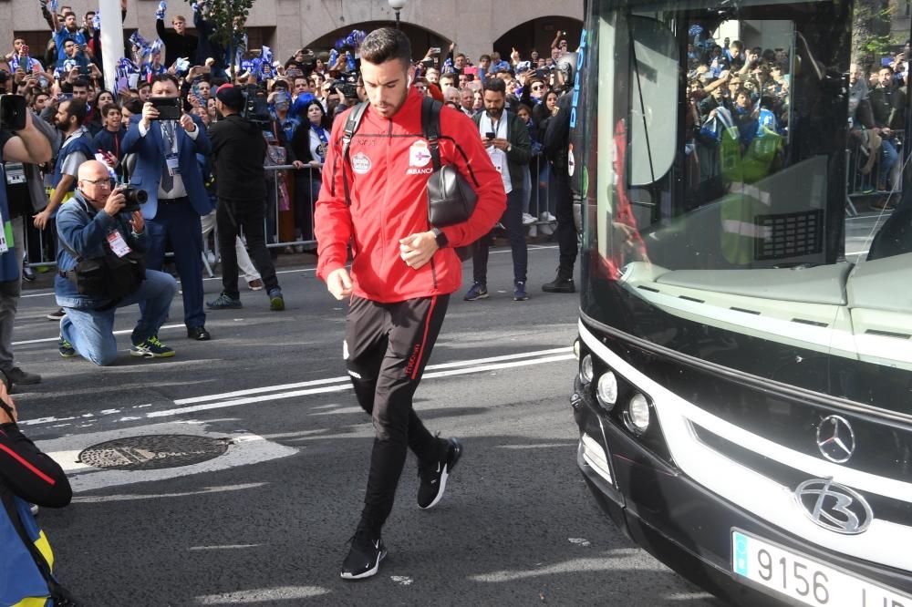 Así fue el recibimiento al Dépor en Riazor