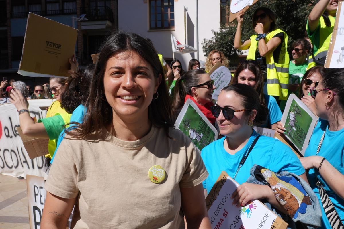 Galería: Las mejores imágenes de la protesta educativa en Castelló - El ...