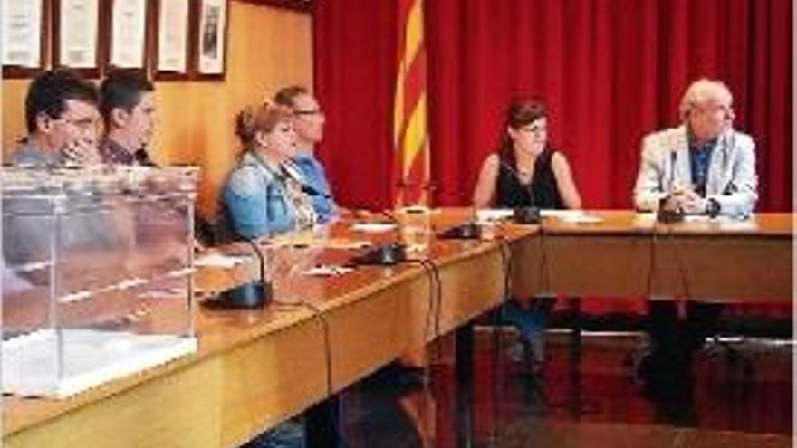 Un moment del ple de constitució d&#039;ahir de l&#039;Ajuntament de Cassà.