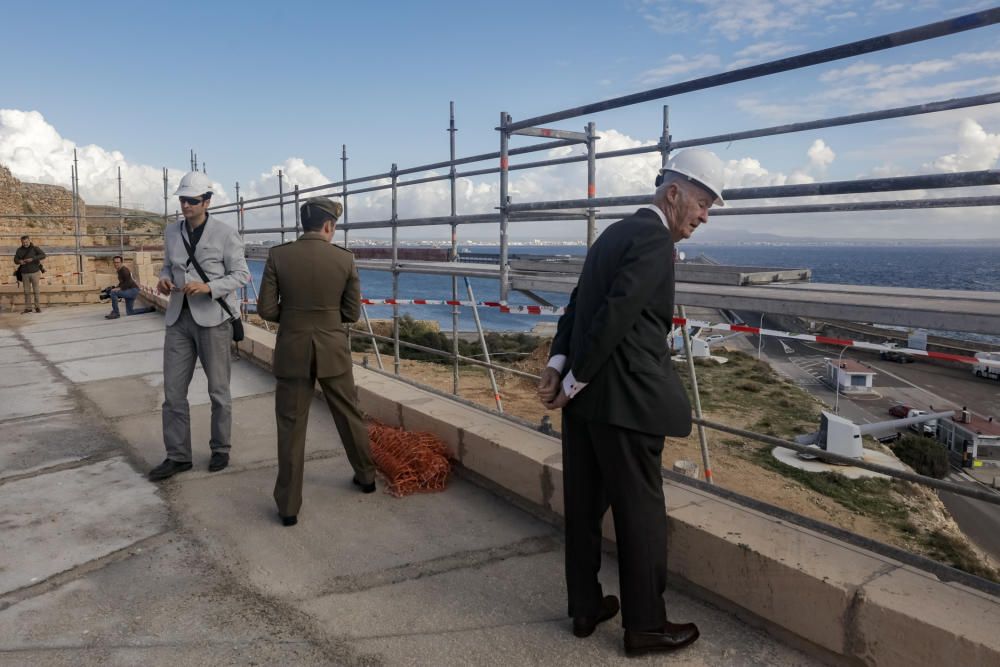 Visita a las obras del Castell de Sant Carles de Palma