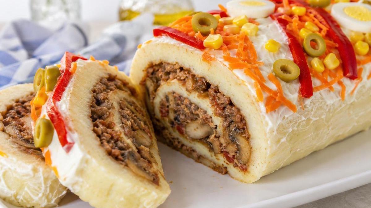 El pastel de carne y patata
