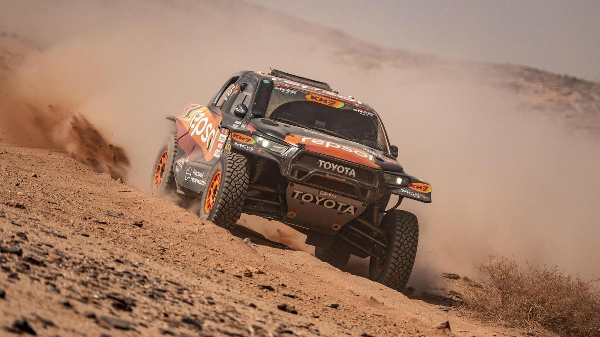 El pilot Isidre Esteve en la darrera edició del Dakar