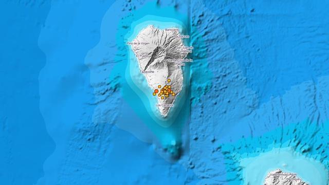 Actividad sísmica en el sur de La Palma.