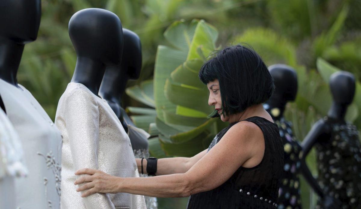 Fely Campo mostró algunos de sus diseños en BLESS Ibiza Cala Nova. |