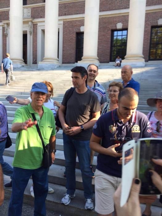 Un grupo de canarios se encuentra a Soria en Harvard