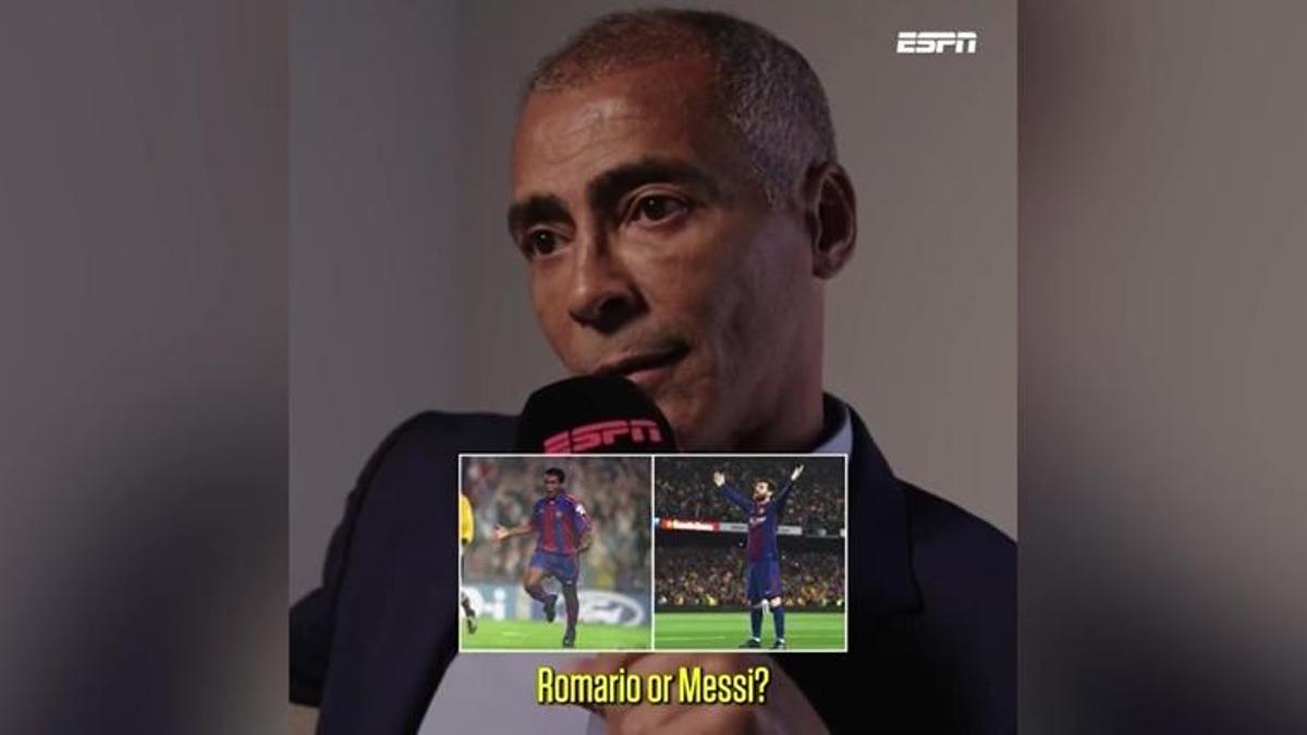 ¿Quién es mejor, Romario o Messi? No te pierdas lo que responde el brasileño...