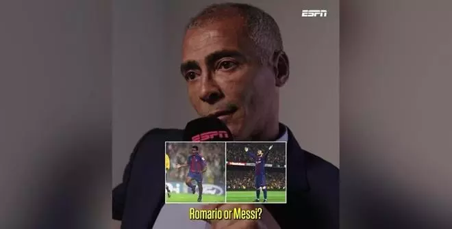 Romario: "¿Romario o Messi? Romario"