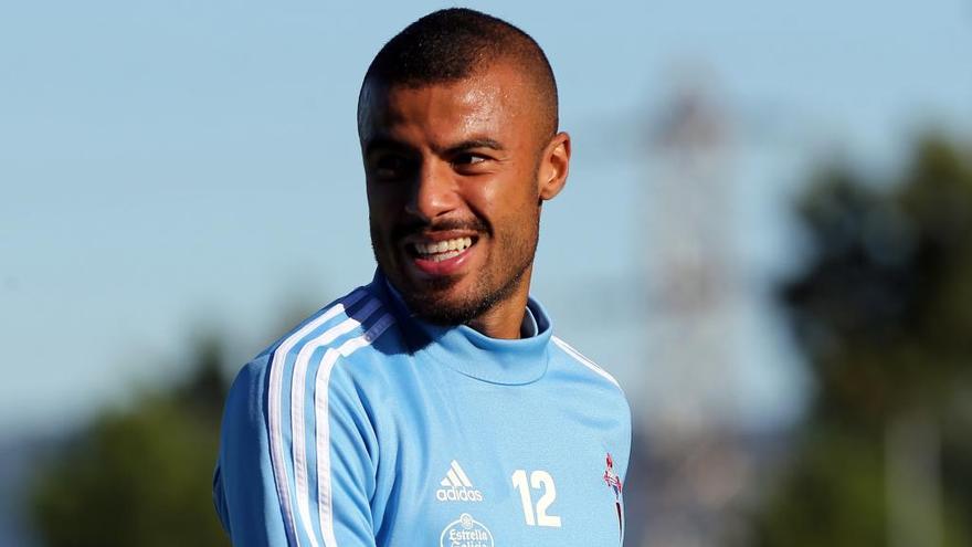 Rafinha, en un entrenamiento. // M.G. Brea