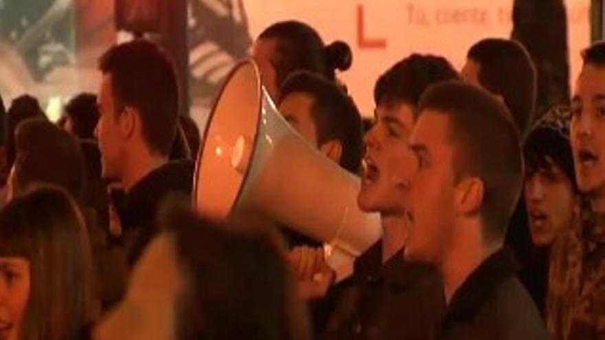 Incidentes en la manifestación contra la ‘ley mordaza’ en Valencia