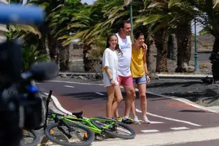 Parada técnica para saludar al presidente