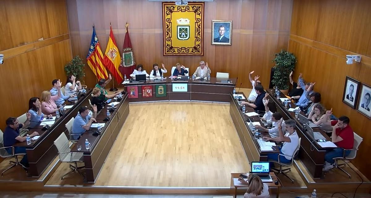 Un momento del pleno de Calp de este lunes.