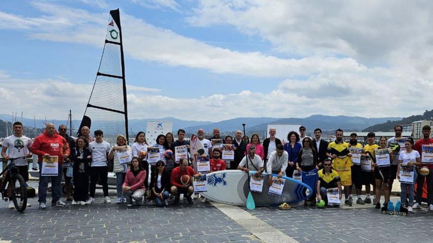 Presentación dos Campus Deportivos «CaixaBank – Concello de Baiona 2025». | // D.P.