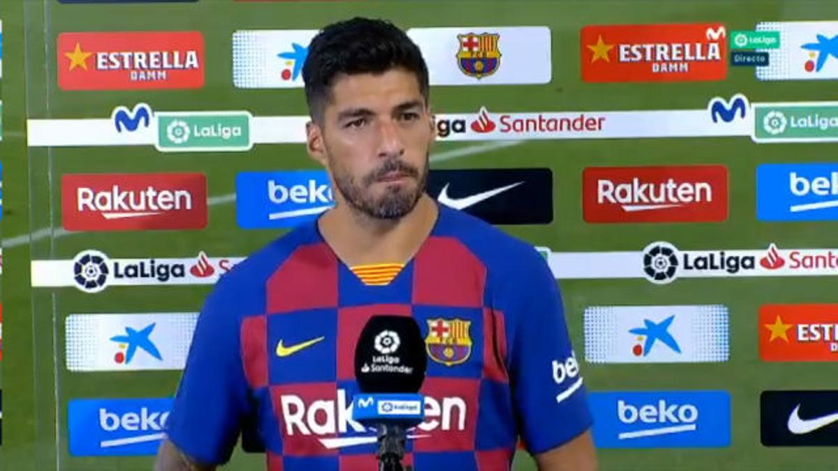 Luis Suárez: "Es el primer año de Griezmann y es difícil, pero siempre va a tener el apoyo nuestro"