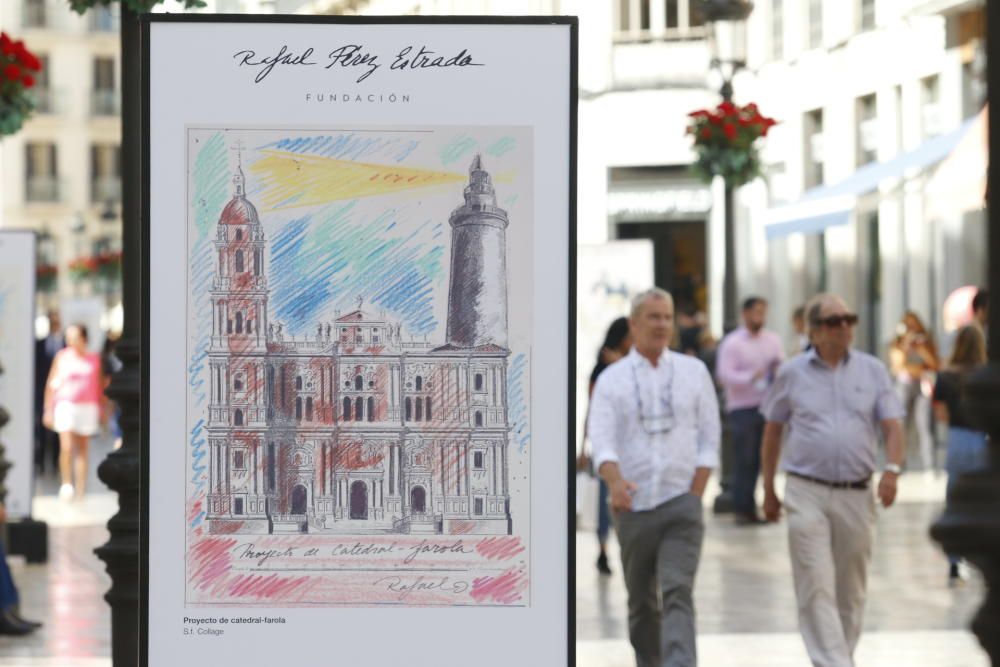 Esta muestra estará en la calle Larios durante 15 días, coincidiendo con el aniversario de la muerte de Pérez Estrada, en el año 2000.