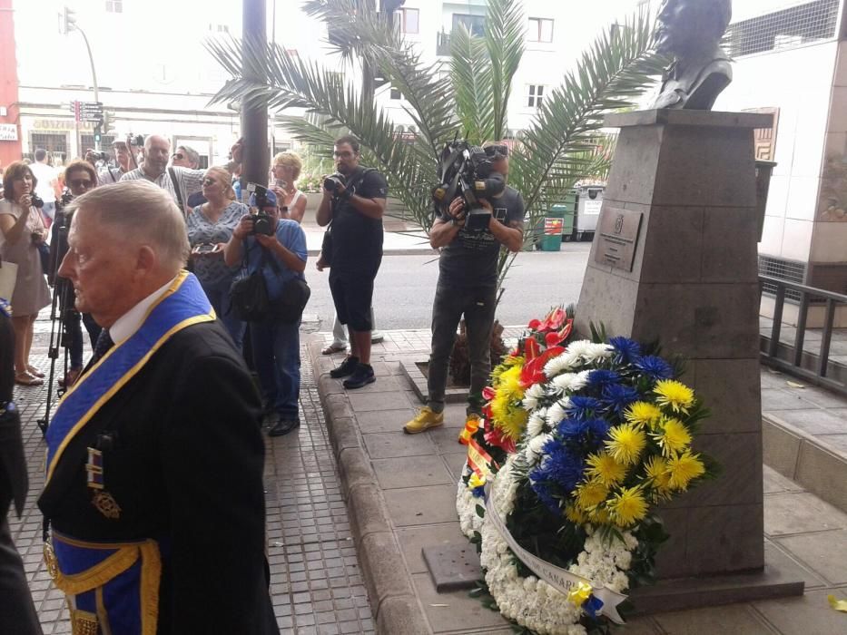 Vegueta acogió este viernes la marcha masónica.