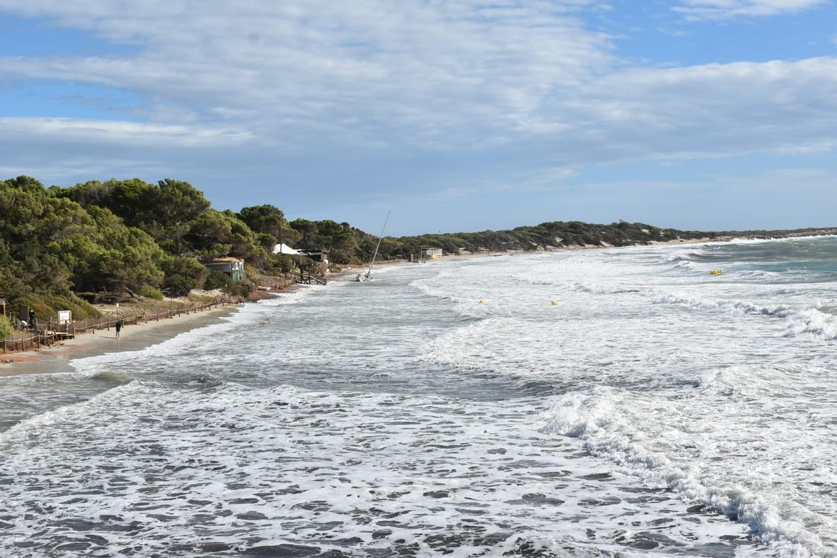 Temporal en ses Salines de Ibiza Temporal en ses Salines de Ibiza