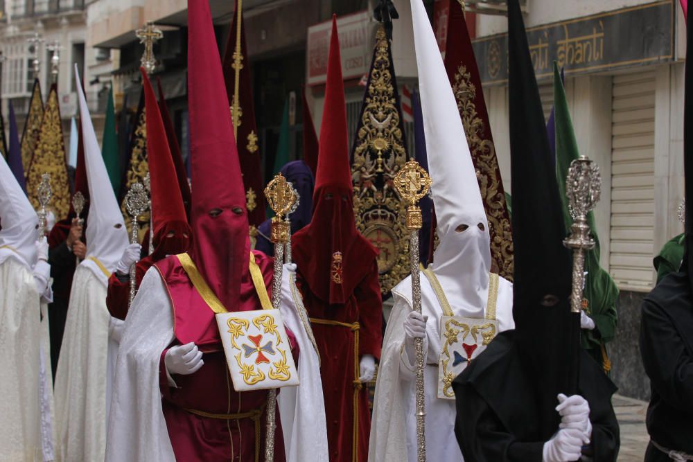 Las imágenes del Resucitado, la procesión del Domingo de Resurrección que pone punto final a la Semana Santa de Málaga