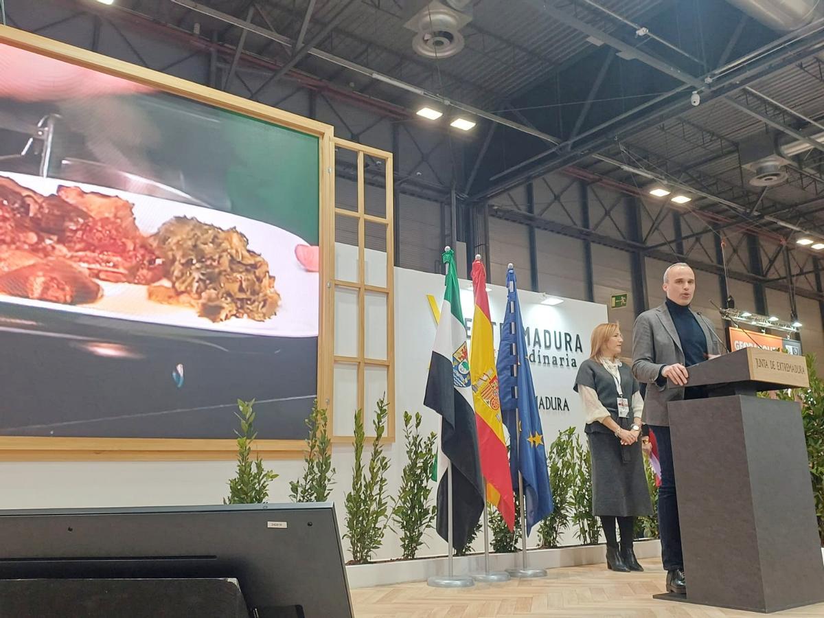 El alcalde, Carlos Caro, durante su participación en Fitur, recientemente.