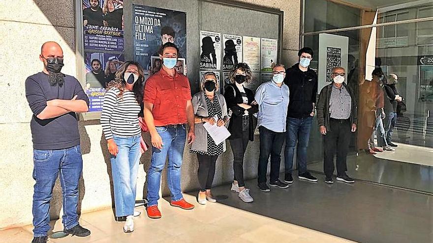 Participantes en la presentación del programa de otoño en el Auditorio, ayer.   | // FDV 