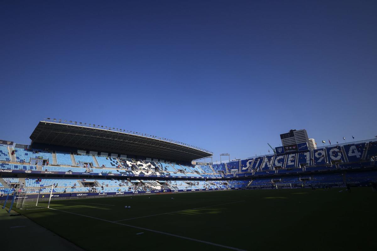 Estadio de La Rosaleda, este 9 de agosto de 2025