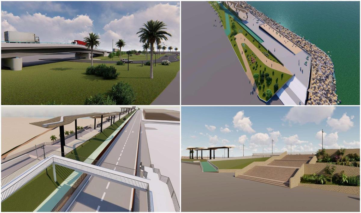 Alternatives que es van plantejar per a la zona de transició entre el passeig del Pantalà i la zona pública del port de Sagunt