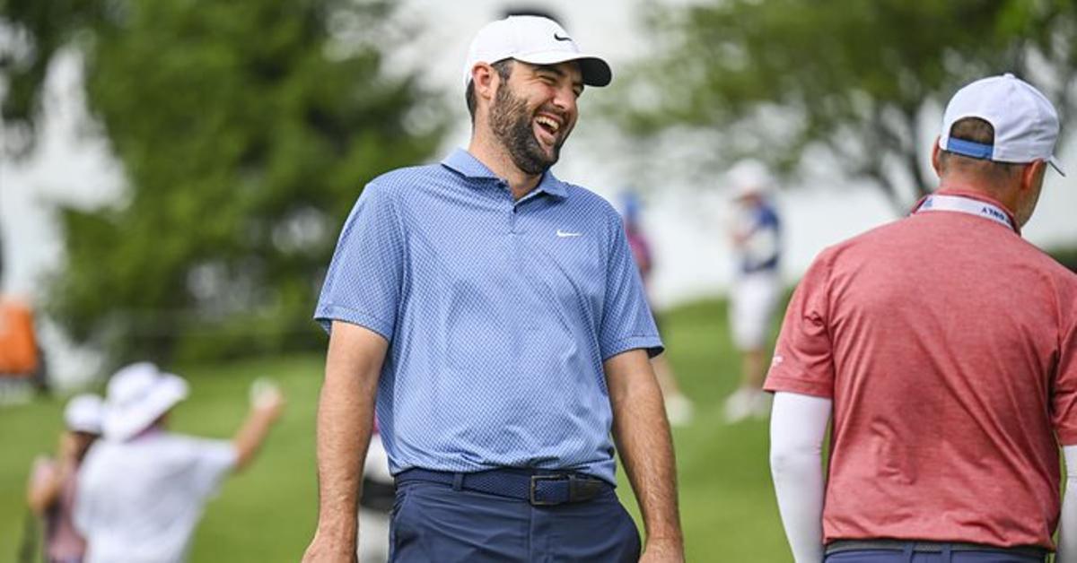 Scottie Scheffler se presentó en Valhalla con una gran sonrisa tras convertirse en padre el pasado día 8