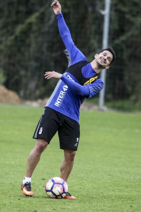 Entrenamiento del Real Oviedo en El Requexón