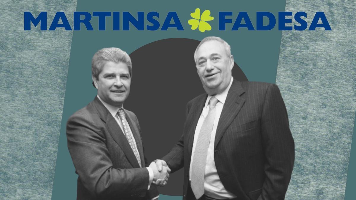 De izquierda a derecha: Fernando Martín (Martinsa) y Manuel Jove (Fadesa).