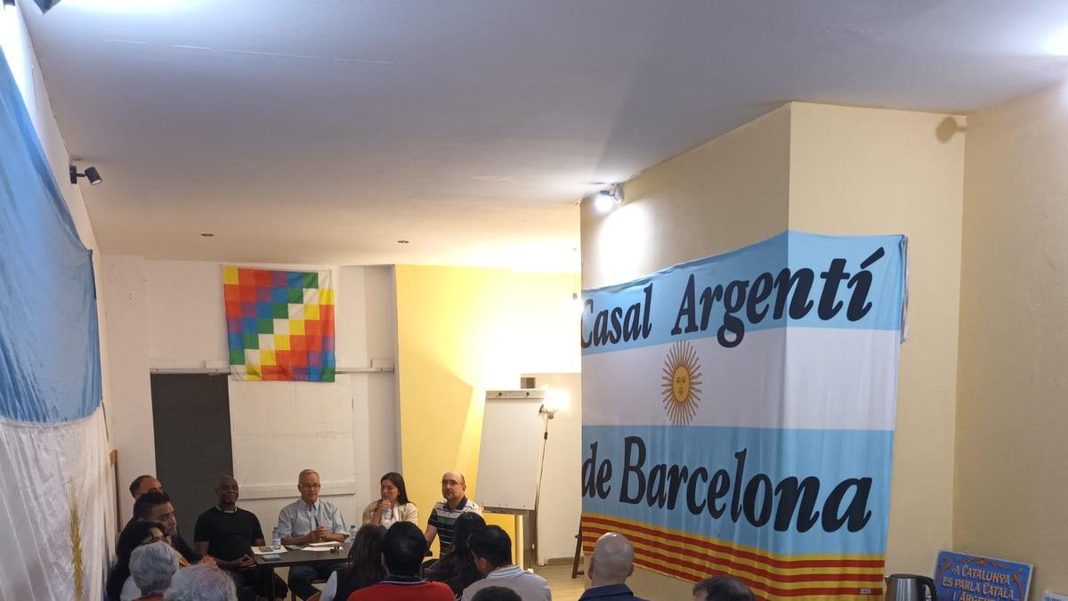 El local del Casal Argentino de Barcelona durante la presentación de los cursos