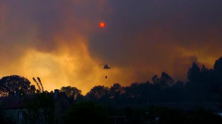 Incendio forestal &quot;provocado&quot; en Rois: &quot;Las llamas avanzaron muy rápido&quot;