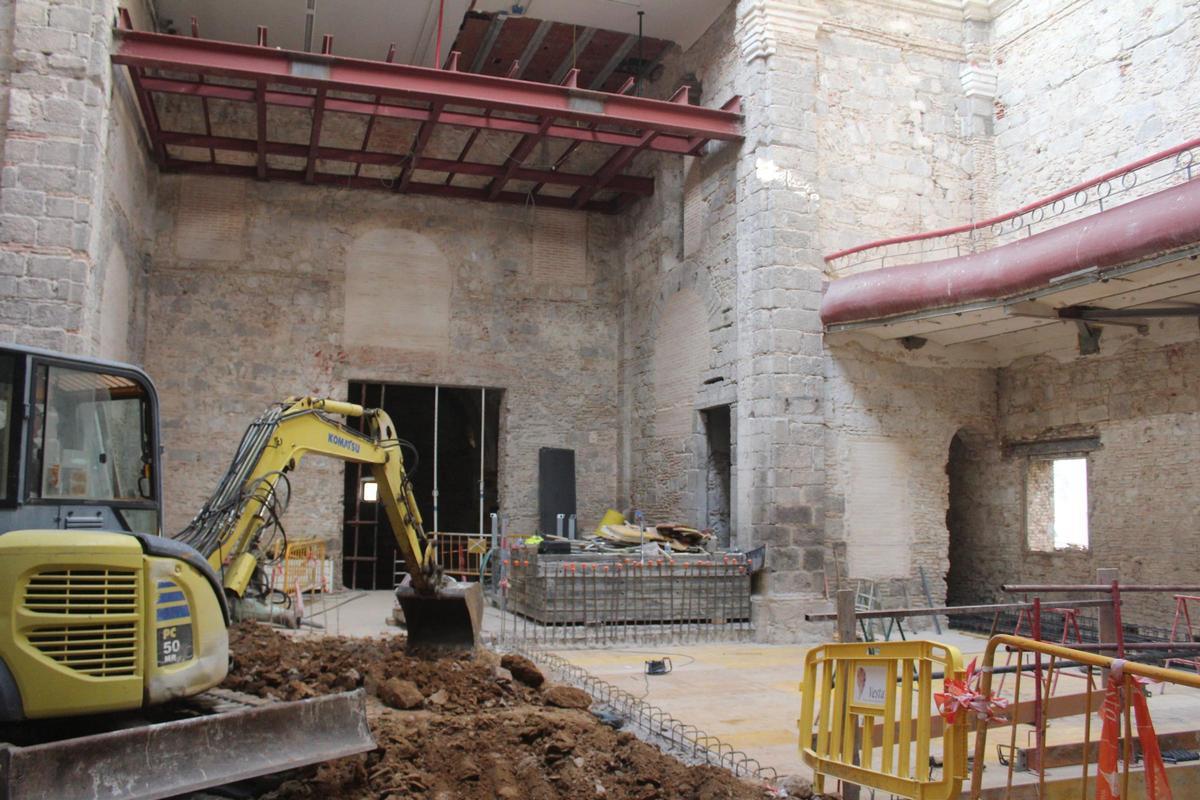 Els treballs avancen a bon ritme a l'antiga Sala Municipal
