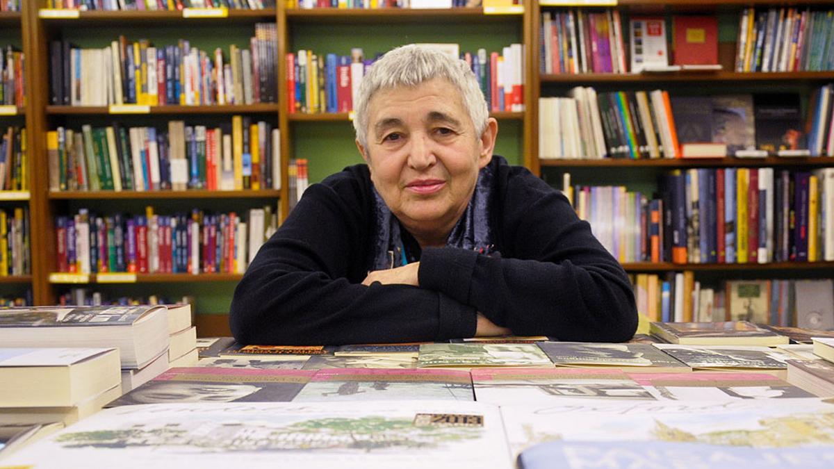 Ana María Moix, en la librería Cálamo de Zaragoza, en 2012.