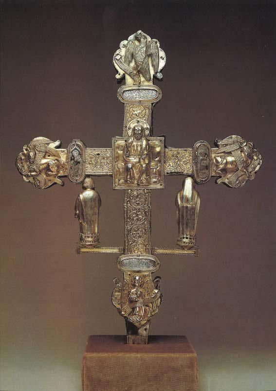 Reverso de la cruz gótica de Vega de Poja.