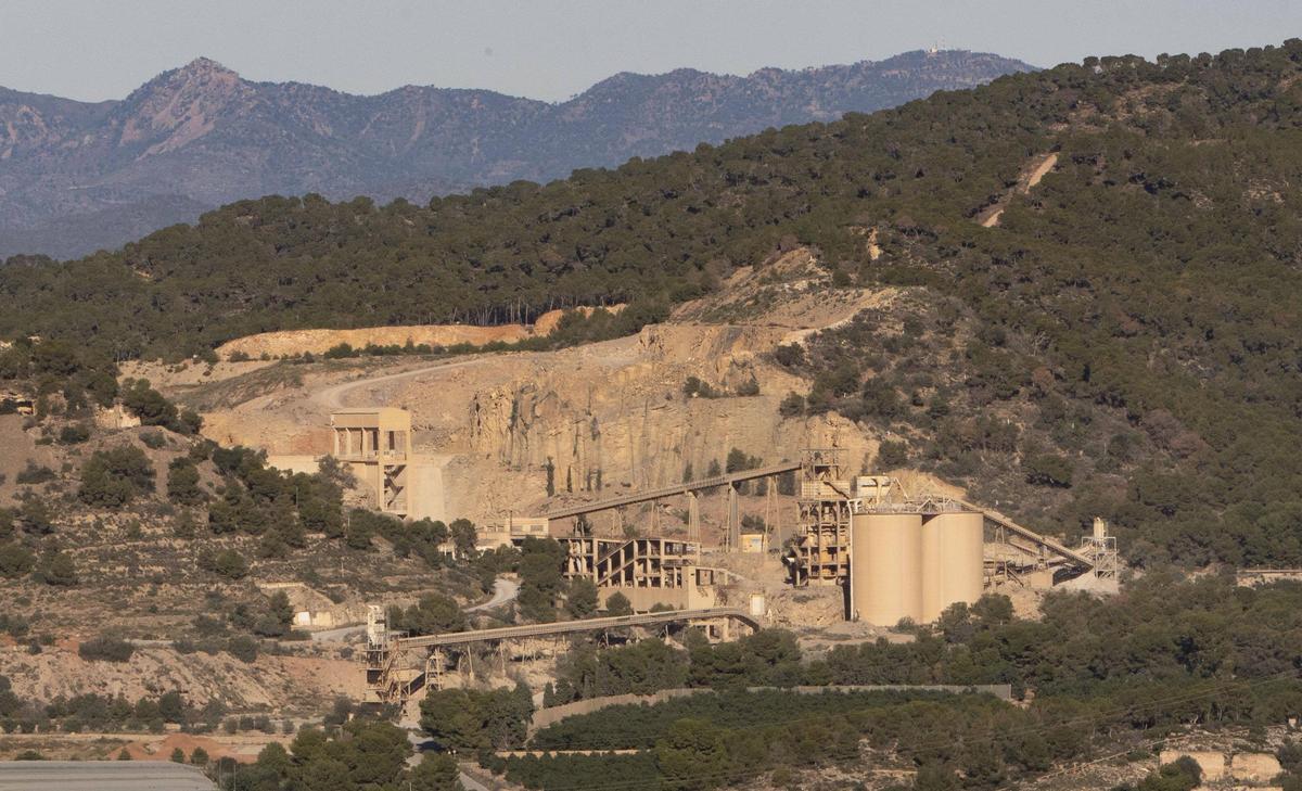 Cantera en plena montaña de Romeu.