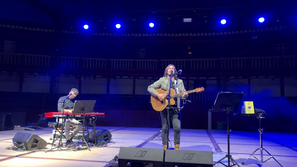 Andrés Suárez en el concierto del sábado.