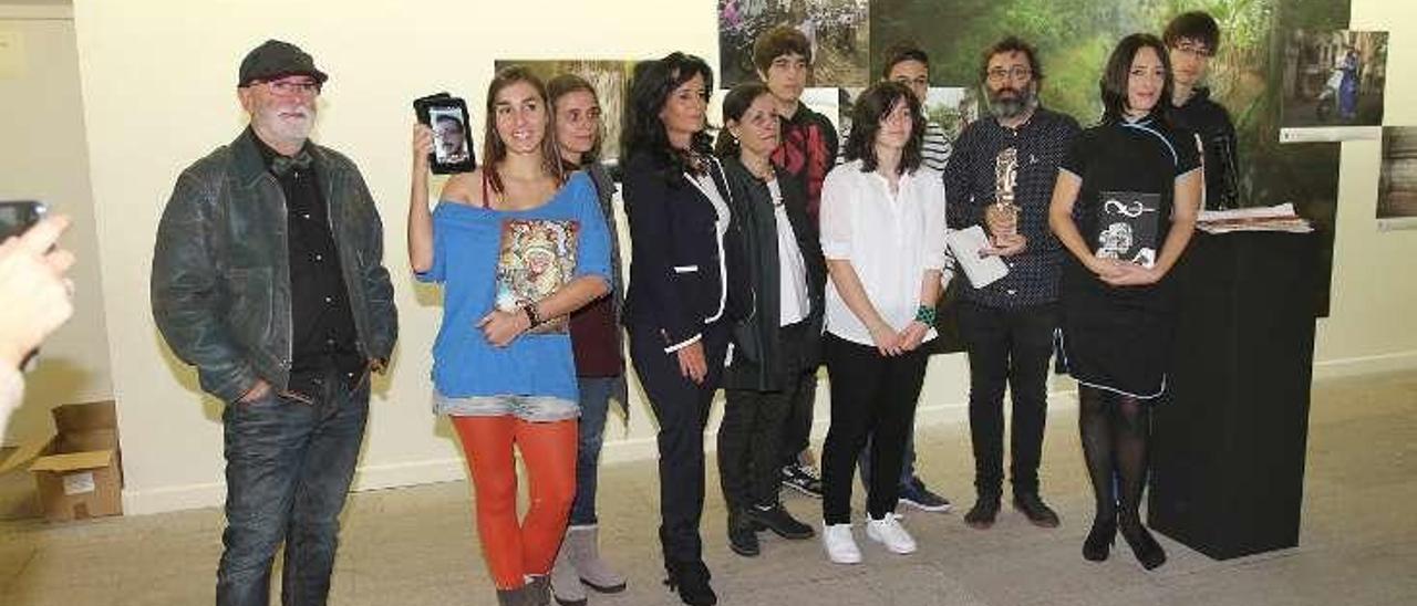 Los premiados, ayer en el Museo Municipal. // Iñaki Osorio