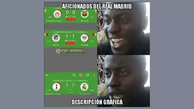 Los memes del Tottenham - Real Madrid