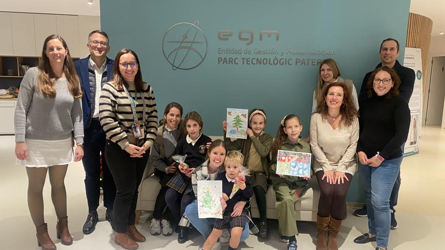 Javier, de 2 años, gana el concurso de Postales Navideñas de la EGM Parc Tecnològic Paterna