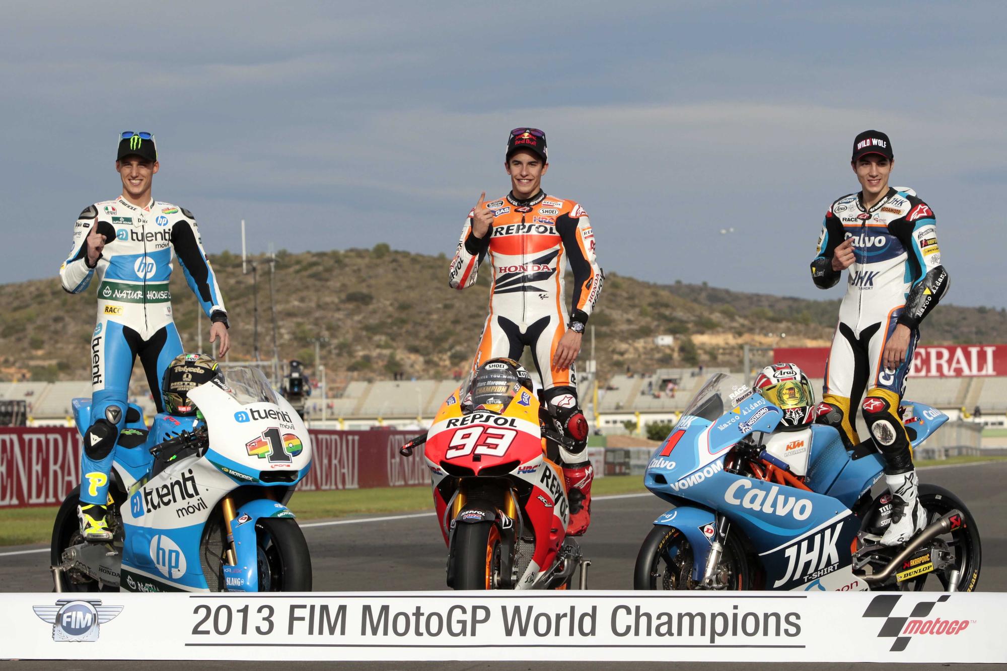 Campeones del mundo en el Gran Premio de la Comunitat Valenciana a lo largo de su historia