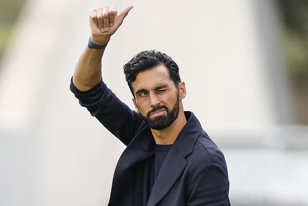 Arbeloa, en el partido del Castilla