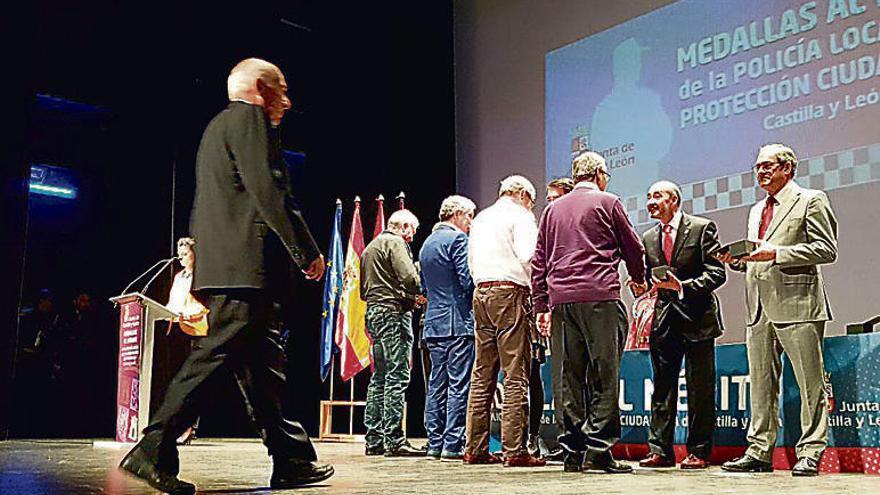 Un momento del homenaje a Francisco Herrero.